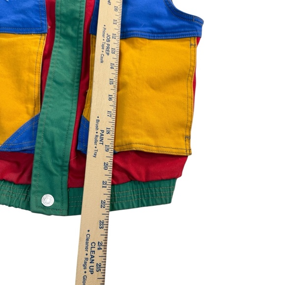 GUESS x J BALVIN Colorblocked Denim Vest vintage small - Picture 3 of 8